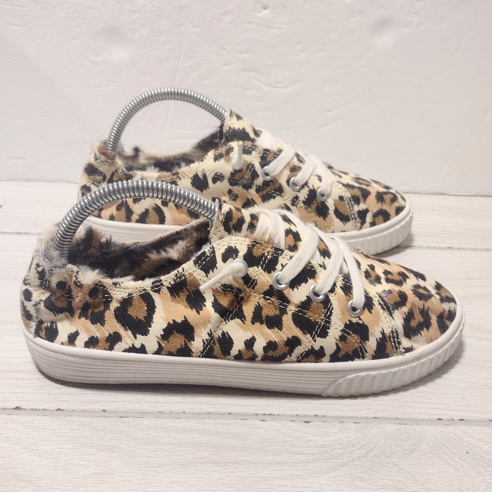 Madden Girl Womens Marisa Sneakers Leopard Size 8 - Picture 7 of 8